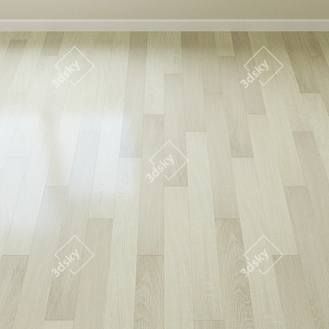 Snowy Oak Quartz-Vinyl Tile 3D model image 2