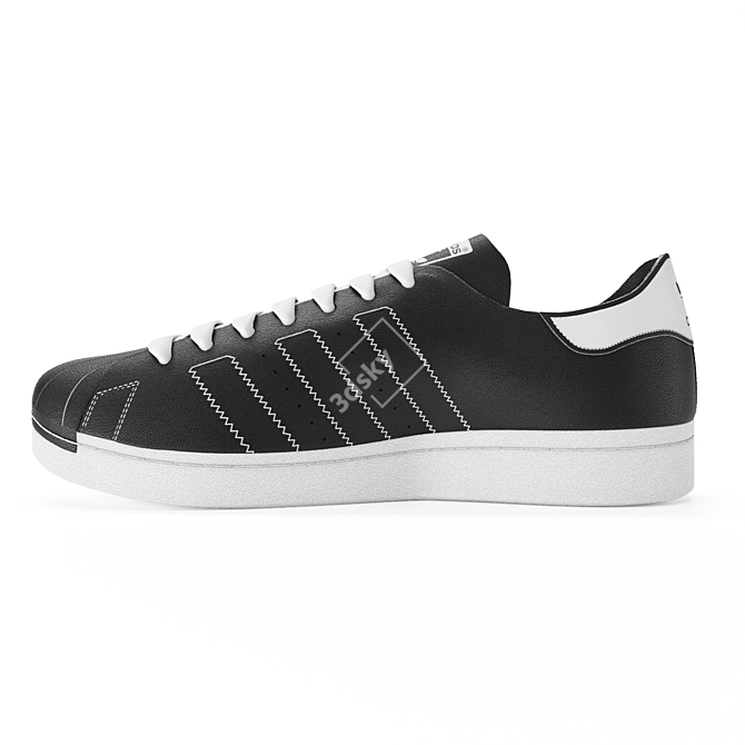 Adidas Superstar 80s Decon: Sleek and Stylish Sneakers 3D model image 2