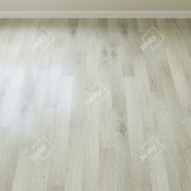 Ash Oak Quartz-Vinyl Tile: Alpine Eco5-16 3D model image 2