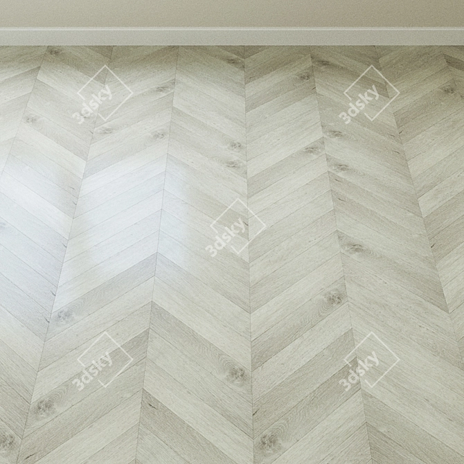 Ash Oak Quartz-Vinyl Tile: Alpine Eco5-16 3D model image 3