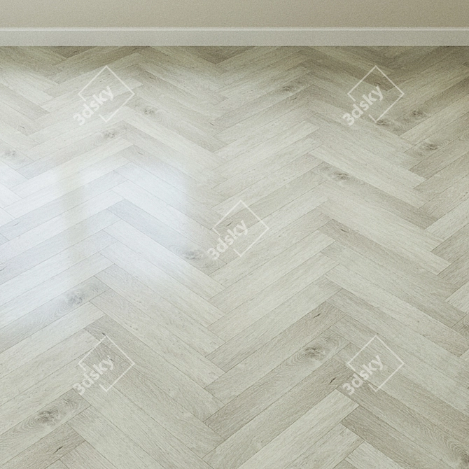 Ash Oak Quartz-Vinyl Tile: Alpine Eco5-16 3D model image 4