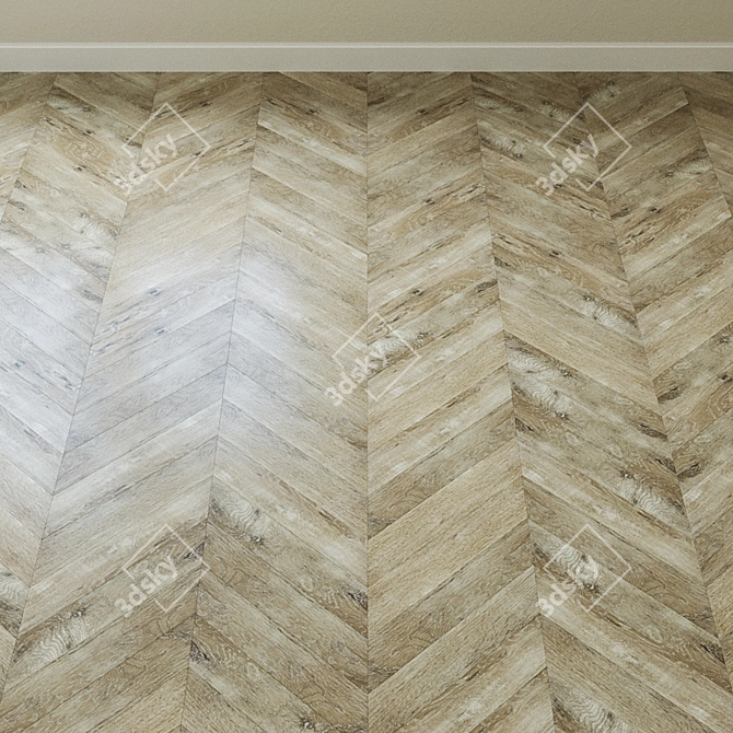 Honey Oak Quartz-Vinyl Tile 3D model image 3