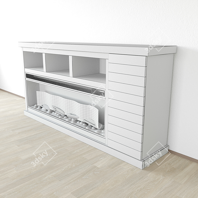 Tonnari Electric Fireplace TV Stand 3D model image 10