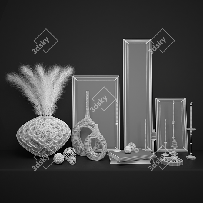 Elegant Decor Set - Vray & Corona 3D model image 4