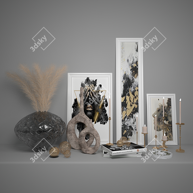 Elegant Decor Set - Vray & Corona 3D model image 5