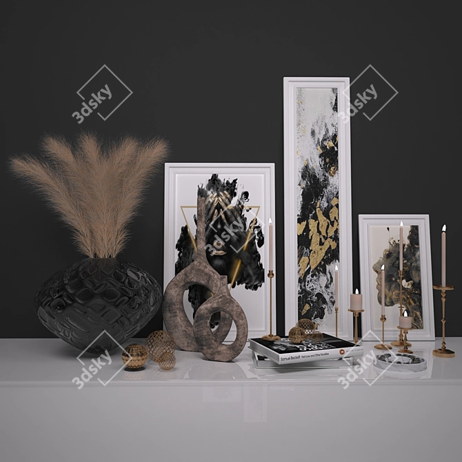 Elegant Decor Set - Vray & Corona 3D model image 6