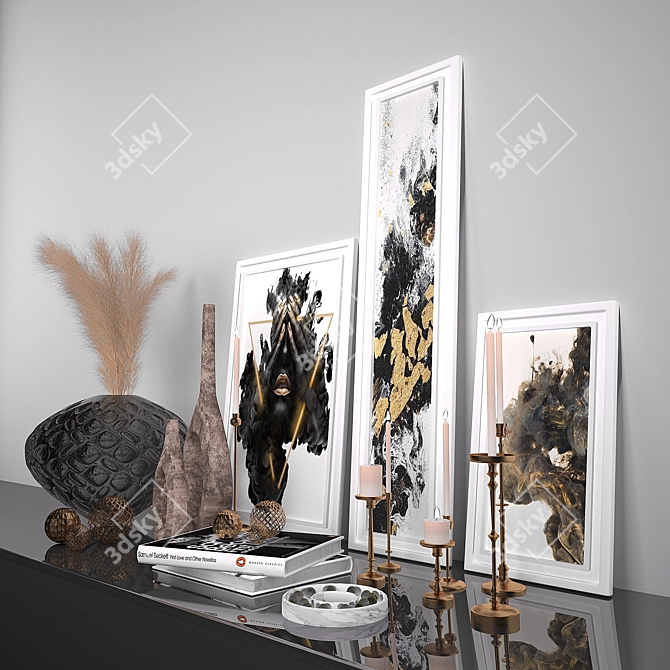 Elegant Decor Set - Vray & Corona 3D model image 12