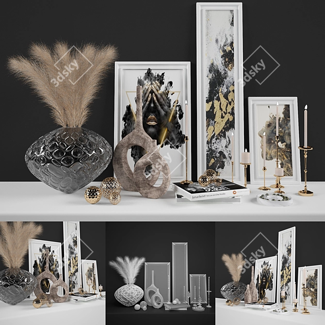 Elegant Decor Set - Vray & Corona 3D model image 14