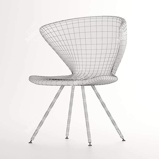 Sleek Design. Comfortable Concept Chair. 3D model image 5