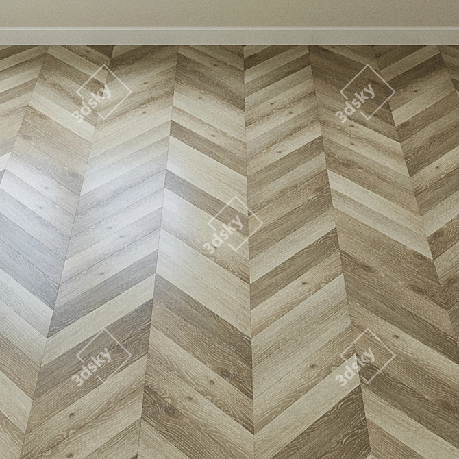 Solid Maple Vinyl Tile: Alpine Floor Ultra ECO5-20 3D model image 3