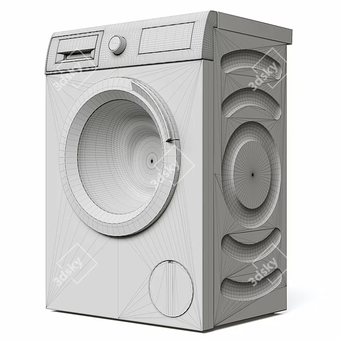 Bosch Serie 6: Slimline Washer (7kg, 1200 RPM) 3D model image 4