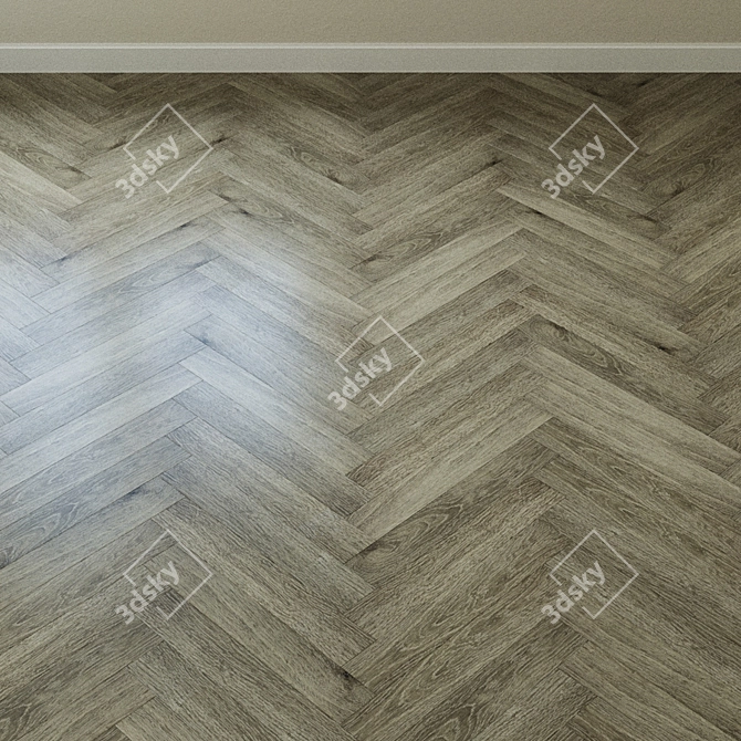 Smoky Oak Quartz-Vinyl Floor Tile 3D model image 4