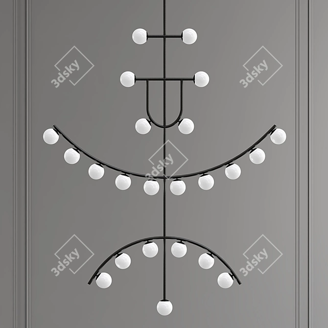 Contemporary Hansen Chandelier - 2013 Edition 3D model image 1