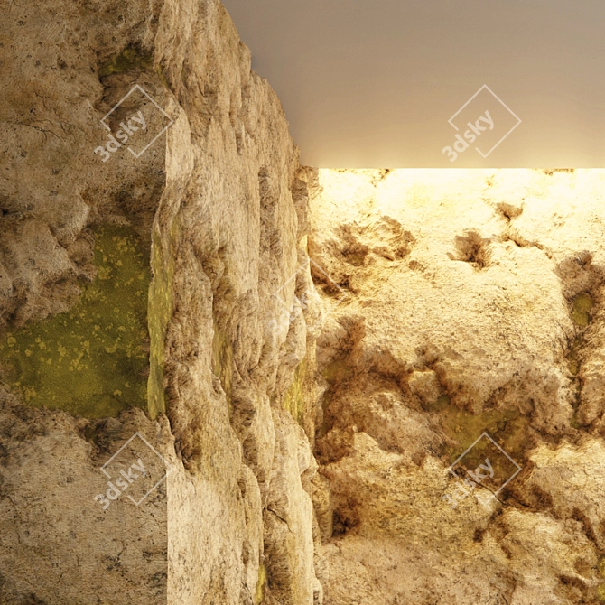 Orange Rock Formation VRAY 4k 3D model image 3