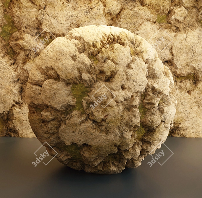 Orange Rock Formation VRAY 4k 3D model image 4