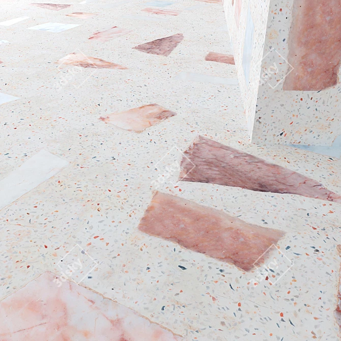 Premium Terrazzo Set: High-Quality Textures & Materials 3D model image 2