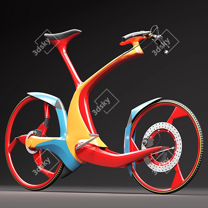 Sleek SRO Bike 3D model image 5