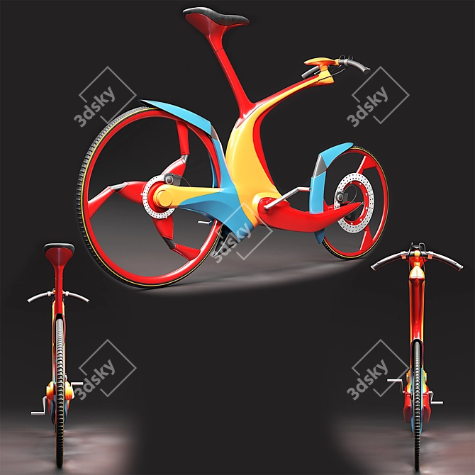 Sleek SRO Bike 3D model image 7