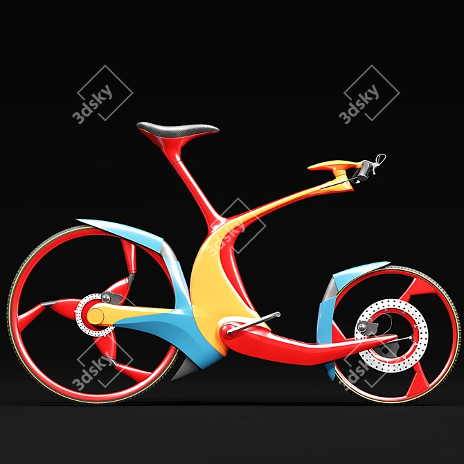 Sleek SRO Bike 3D model image 9