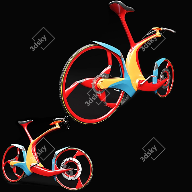 Sleek SRO Bike 3D model image 10