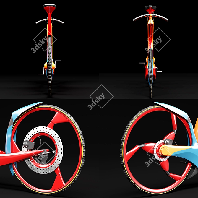 Sleek SRO Bike 3D model image 12