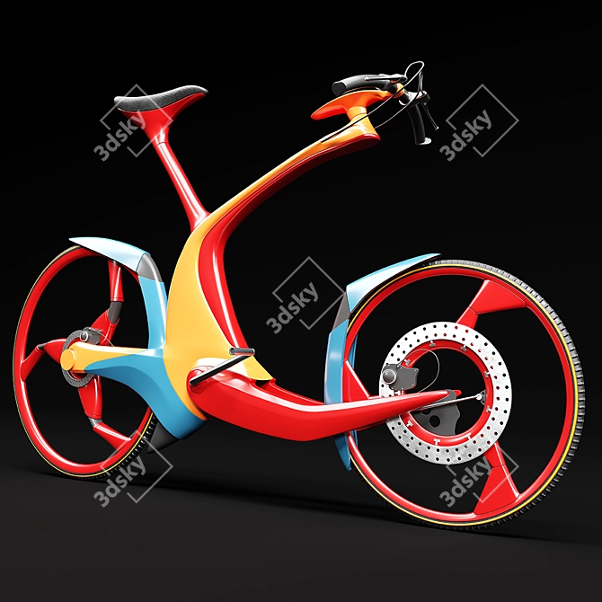 Sleek SRO Bike 3D model image 1