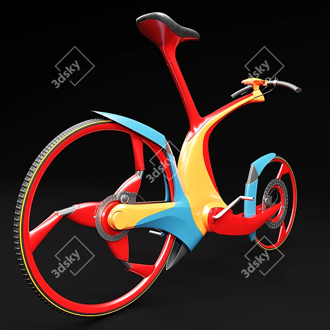 Sleek SRO Bike 3D model image 2