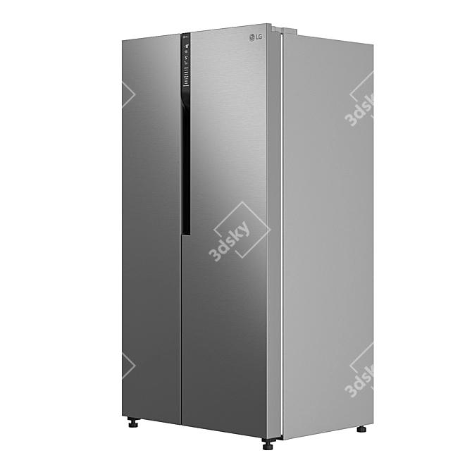 LG GC-B247JLDV Refrigerator 3D model image 2