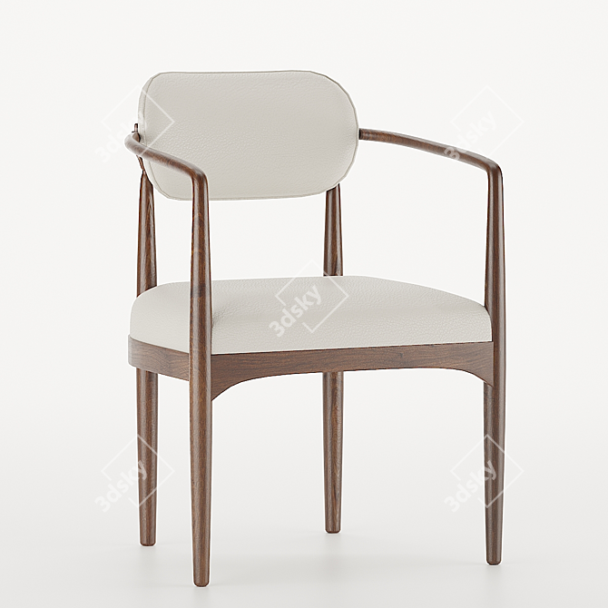 Modern Hand Accent Chair 3D model image 2