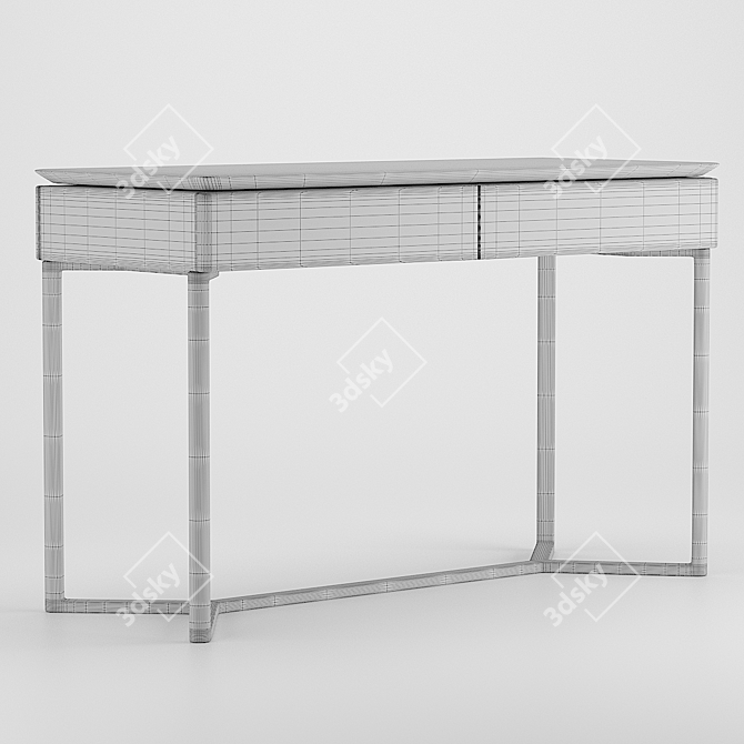 Sleek Writing Desk: DESK X 3D model image 3