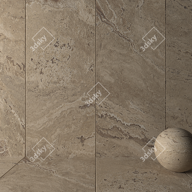 Antico Classico Stone Wall Tiles 3D model image 2