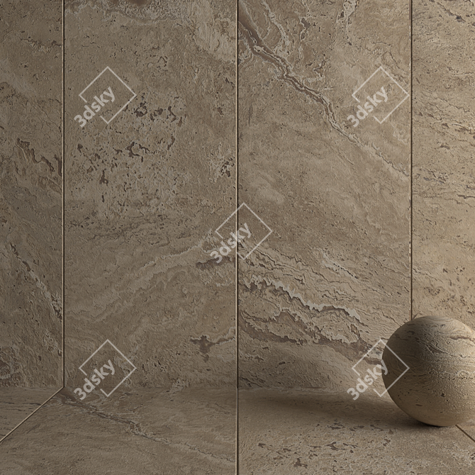 Antico Classico Stone Wall Tiles 3D model image 3