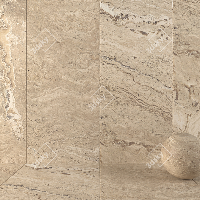 Antico Classico Stone Wall Tiles - Perfect for a Stylish Interior 3D model image 1