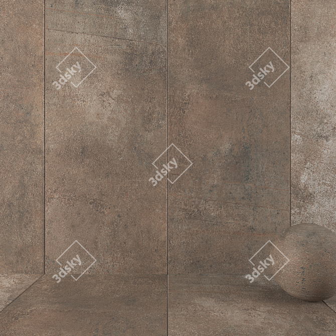 Etna Lava Stone Wall Tiles 3D model image 1