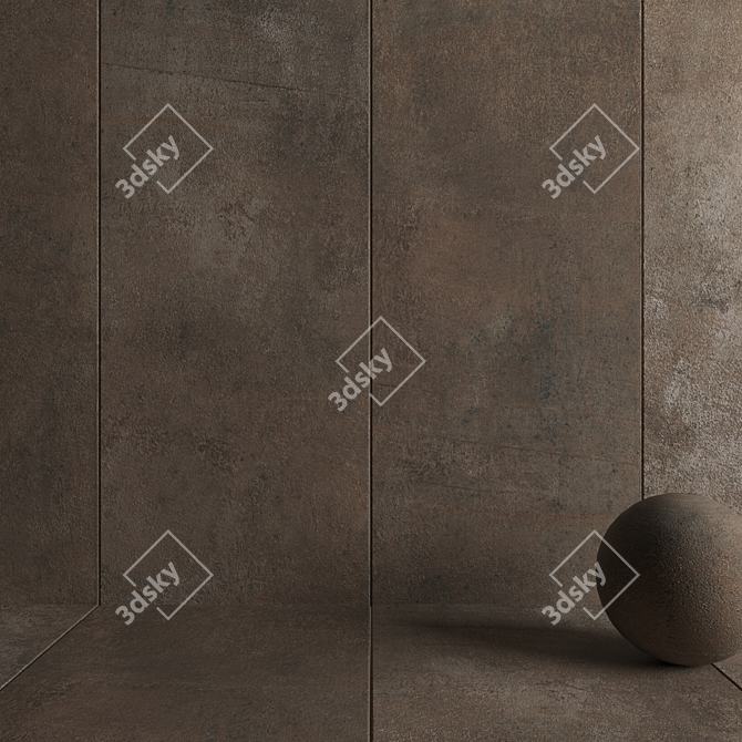 Etna Lava Stone Wall Tiles 3D model image 3