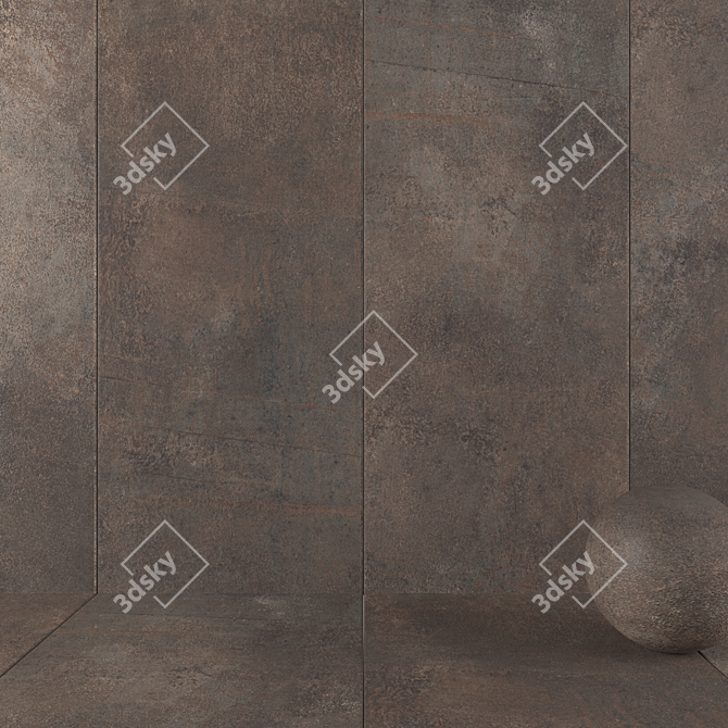 ETNA Oxide Stone Wall Tiles - Multi-Texture, HD Textures 3D model image 1