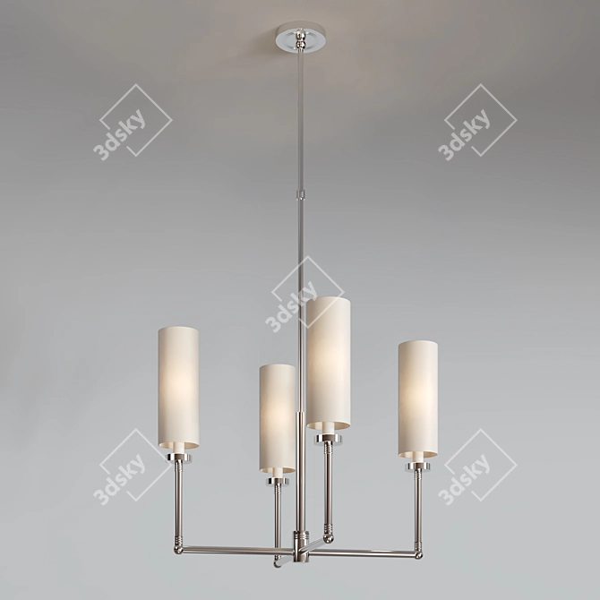 Elegant Ziyi Chandelier 3D model image 5