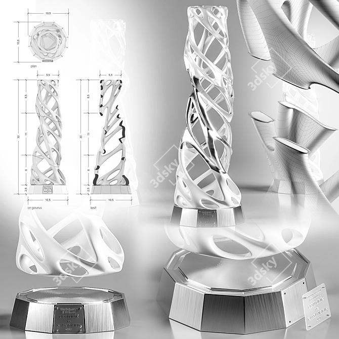 Modern Decorative Set for High-quality Rendering 3D model image 3