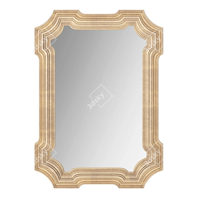 Handcrafted Dahlia Mirror by Romano Home 3D model image 2