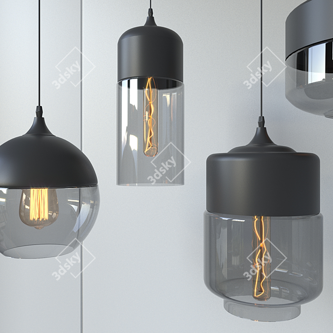 Modern Nordic Pendant Lights 3D model image 2