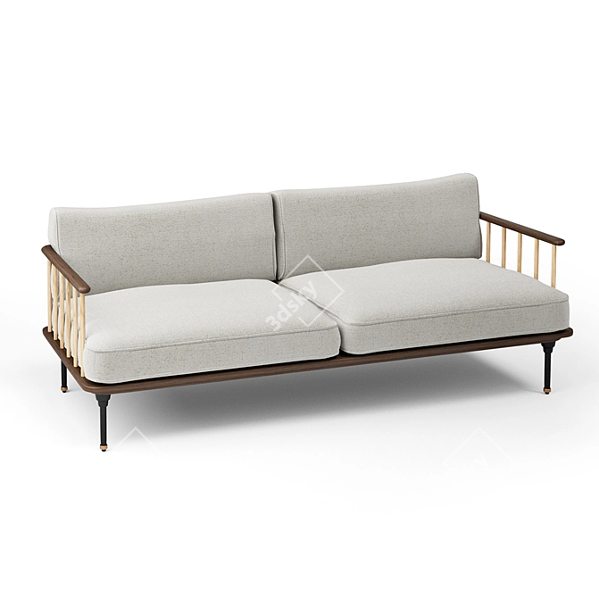Kalmar Industrial Sofa - Elegant and Functional 3D model image 4