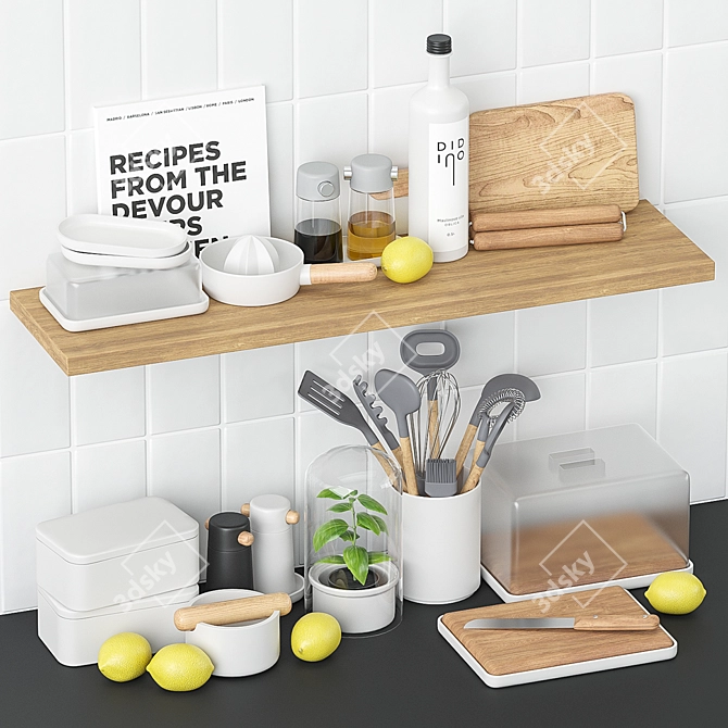 Stylish Kitchen Accents 3D model image 2