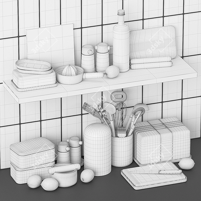 Stylish Kitchen Accents 3D model image 3