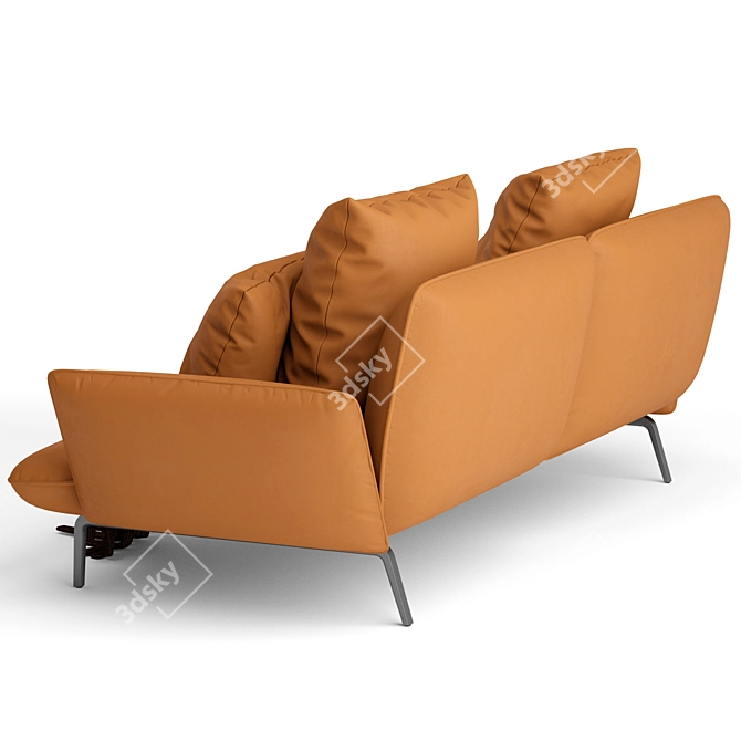 Zanotta Dove 2-Seater Sofa: Contemporary Elegance for Your Home 3D model image 4