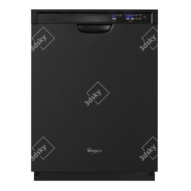 Whirlpool WDF520PAD Built-In Dishwasher 3D model image 2