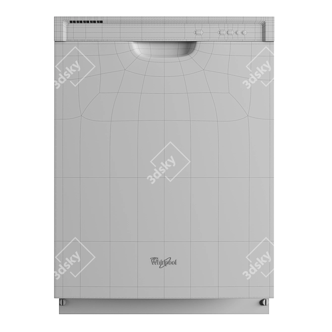 Whirlpool WDF520PAD Built-In Dishwasher 3D model image 3