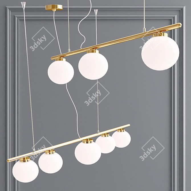 NC-PEARLS Pendant Lamp: Elegant and Versatile 3D model image 3