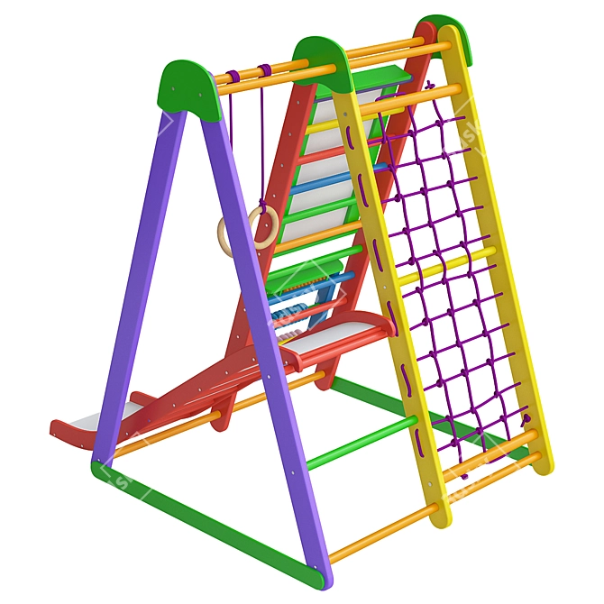 Kids' Sports Corner - All-in-One Play Set 3D model image 2