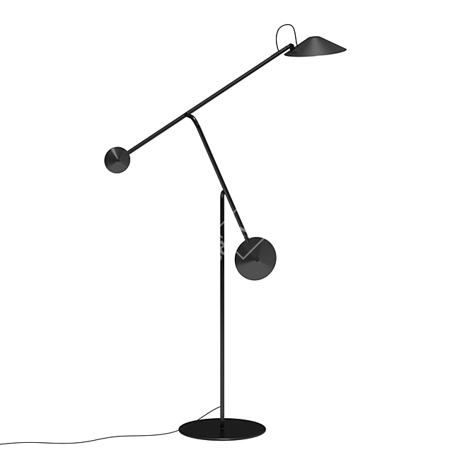 Modern Cinetique Floor Lamp: Stylish & Illuminating 3D model image 3