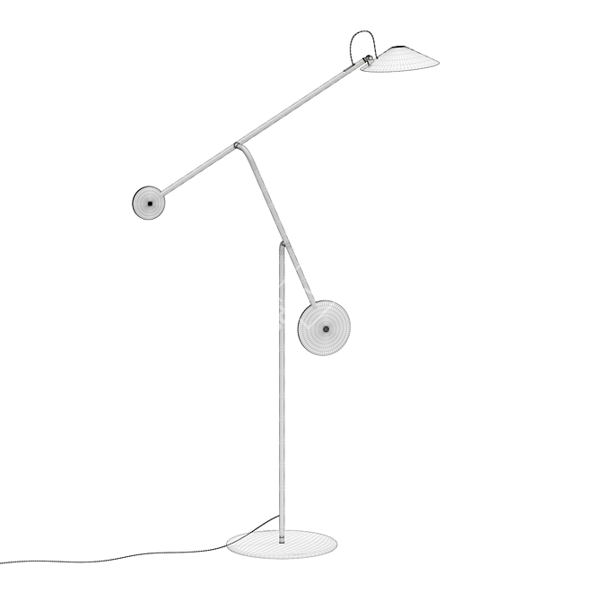 Modern Cinetique Floor Lamp: Stylish & Illuminating 3D model image 5